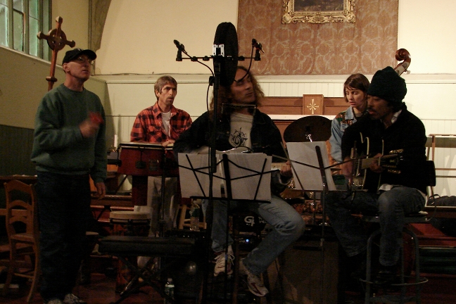 The band playing "No Time To Think"