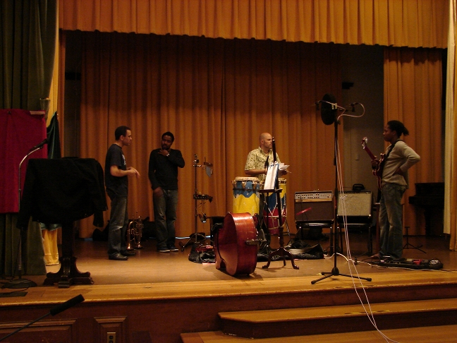 Paul, Jean, Markus and Monvelyno discuss "Kote Moun Yo"