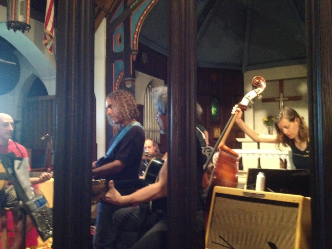 Between takes of "I'm Not Sure"